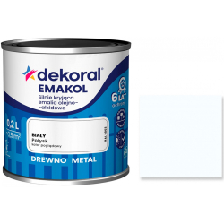 Емаль алкідна Dekoral Emakol білий глянець 0,2л