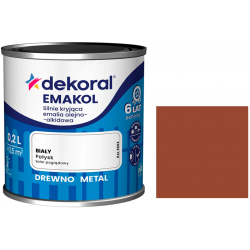 Емаль алкідна Dekoral Emakol горіховий середній глянець 0,2л