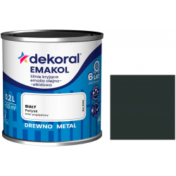 Емаль алкідна Dekoral Emakol чорна матова 0,2л