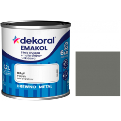 Емаль алкідна Dekoral Emakol сірий світлий глянець 0,2л