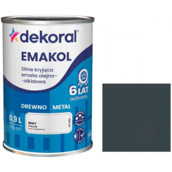 Емаль алкідна Dekoral Emakol антрацит глянець 0,9л