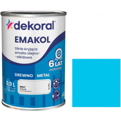 Емаль алкідна Dekoral Emakol лазуровий світлий глянець 0,9л
