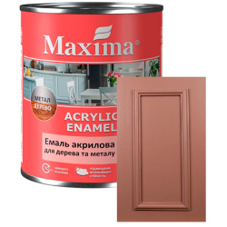 Емаль акрилова для дерева та металу Maxima Acrylic Enamel мокко шовковисто-матова 0.75л