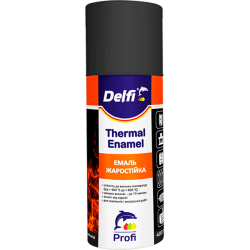 Емаль жаростійка аерозольна Delfi Thermal Enamel срібляста матова 400мл