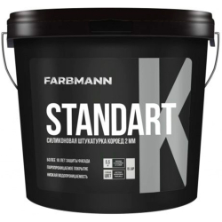 Штукатурка декоративна короїдна структурна Farbmann Standart k База LAP біла 25кг