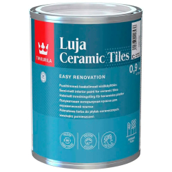 Фарба інтер'єрна акрилова Tikkurila Luja Ceramics Tiles напівматова для керамічної плитки База А біла 0.9 л