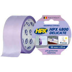 Малярна стрічка HPX 4800 для делікатних поверхонь 60С 50мм 25м
