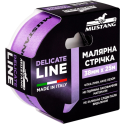 Малярна стрічка рисова делікатна MUSTANG DELICATE LINE 38мм 25м