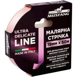 Малярна стрічка рисова делікатна MUSTANG ULTRA DELICATE LINE 19мм 50м