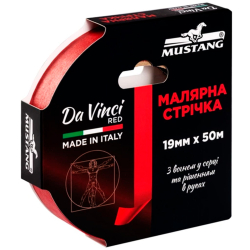 Малярна стрічка Mustang Da Vinci Red 19мм 50м