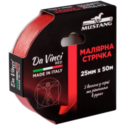Малярна стрічка Mustang Da Vinci Red 25мм 50м