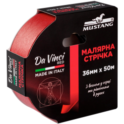 Малярна стрічка Mustang Da Vinci Red 36мм 50м