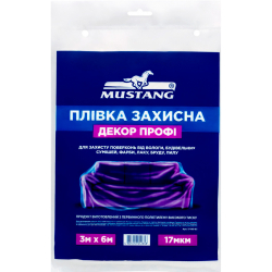 Захисна плівка малярна Mustang Декор Профі 17мкм 3x6м