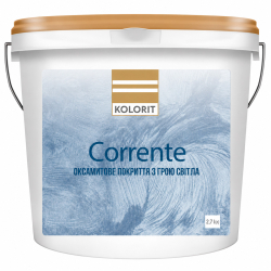 Декоративное бархатное покрытие с игрой света Kolorit Corrente 2.7л