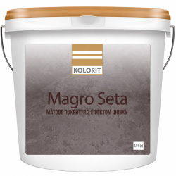 Декоративное матовое покрытие эффектом шелка Kolorit Magro Seta 0.9л