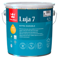 Фарба  інтер’єрна акрилова Tikkurila Luja 7 матова для стін та стель База А біла 2.7л