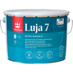 Фарба  інтер’єрна акрилова Tikkurila Luja 7 матова для стін та стель База А біла 9л