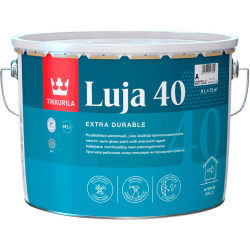 Фарба інтер'єрна акрилова Tikkurila Luja 40 напівглянцева для стін та стель База А біла 9л