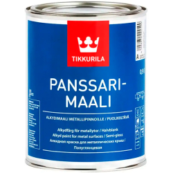 Фарба для металу алкідна Tikkurila Panssarimaali База А біла 0.9л