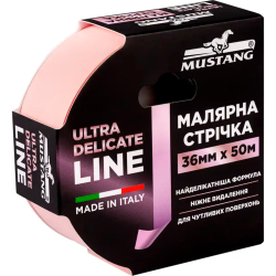 Малярна стрічка рисова делікатна MUSTANG ULTRA DELICATE LINE 36мм 50м