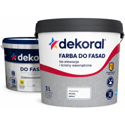 Краска фасадная акриловая Dekoral DO FASAD матовая База A белая 3л