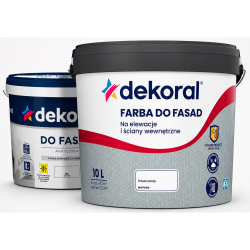Краска фасадная акриловая Dekoral DO FASAD матовая База A белая 10л