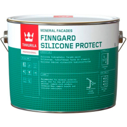Фарба фасадна силіконова TIKKURILA Finngard Silicone Protect глибокоматова База A біла 9л