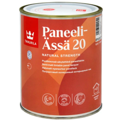 Лак панельний акриловий TIKKURILA Paneeli-Assa 20 напівматовий База EP прозорий 0.9л