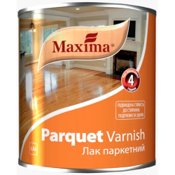 Лак паркетний алкідно-уретановий Maxima Parquet Vanish глянцевий База EP безбарвний 2.5л
