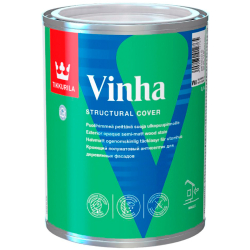 Фарба антисептична для дерев'янних фасадів TIKKURILA Vinha напівматова База VC прозора 0.9л