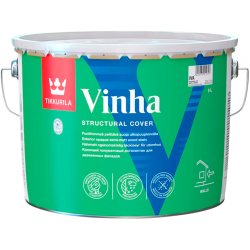 Фарба антисептична для дерев'янних фасадів TIKKURILA Vinha напівматова База VVA біла 9л