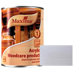 Деревозахисний засіб акриловий Maxima Acrylic білий глянсовий 0.75л