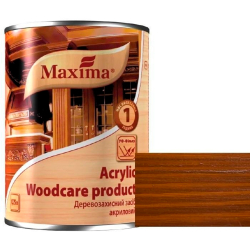 Деревозахисний засіб акриловий Maxima Acrylic червоне дерево глянсовий 0.75л